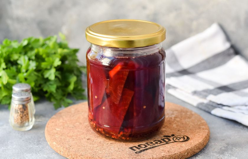 1. Этап. Свекла маринованная с имбирем на зиму: Приятного аппетита!