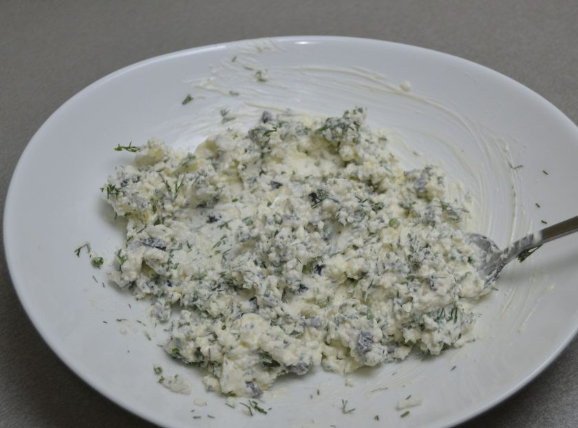 1. Этап. Закуска Зимний букет: Хорошо размешайте.