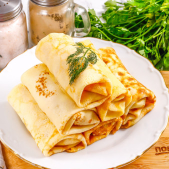 Блинчики с кальмарами