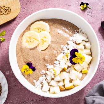 Льняная каша с протеином