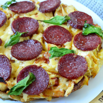 Пицца на картошке фри