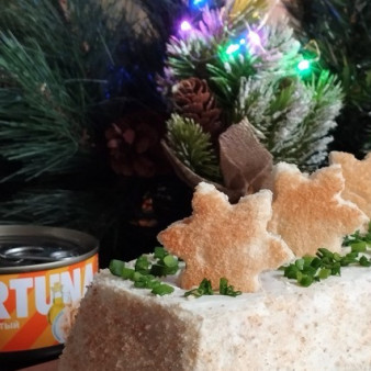 Торт-сэндвич с тунцом