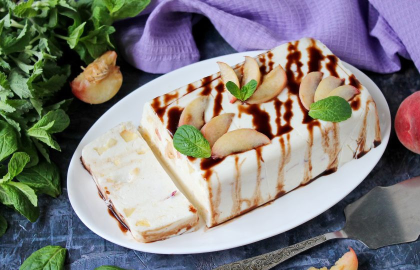 1. Этап. Ленивый кекс с персиками и творогом: Приятного аппетита!