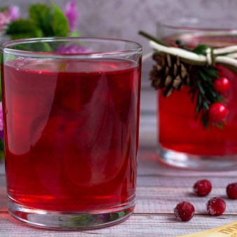 Компот из замороженной клюквы