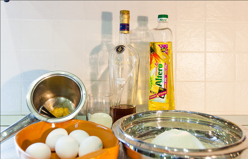 1. Этап. Чак-чак без водки: Подготовим все необходимые ингредиенты.