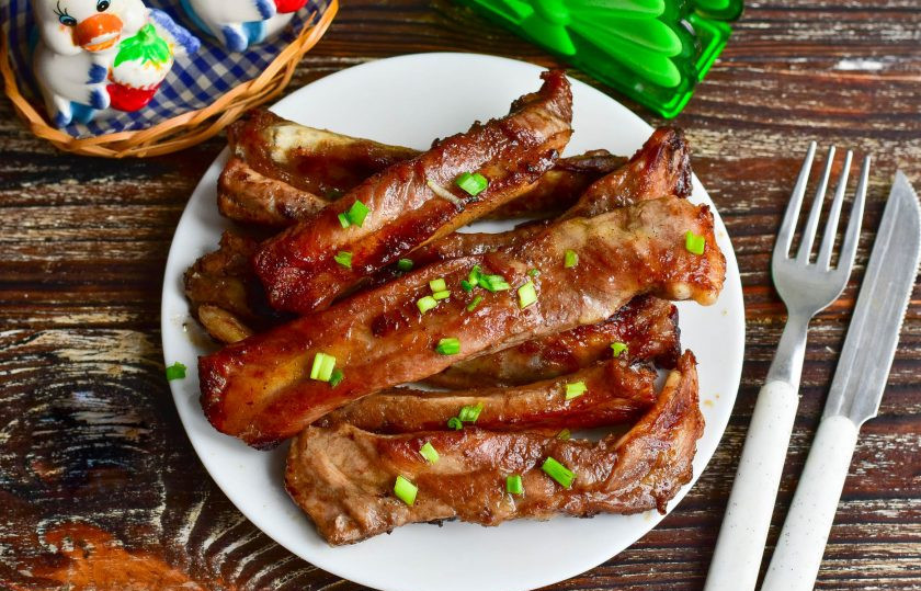 1. Этап. Глазированные ребрышки: Глазированные ребрышки готовы! Приятного аппетита!