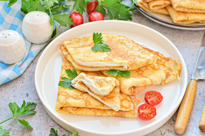 1. Этап. Блины с маскарпоне: Приятного угощения!