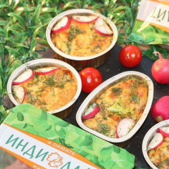 Индейка запеченная в луковом кляре