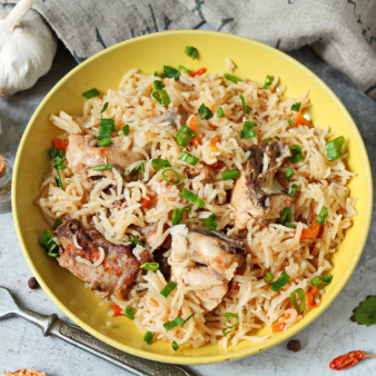 Плов из басмати с курицей