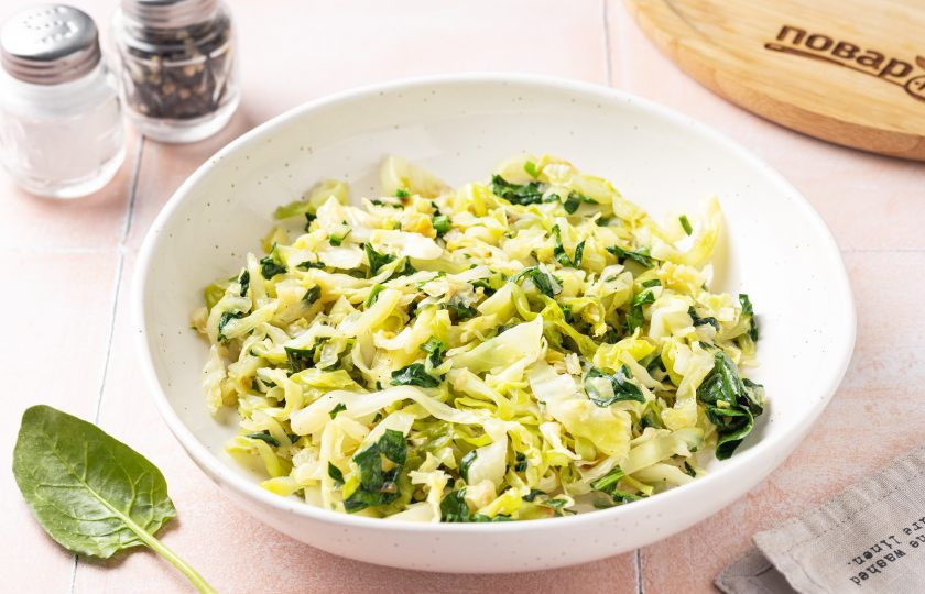 1. Этап. Зеленый гарнир: Зеленый гарнир готов, приятного вам аппетита!