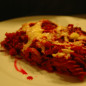 Свекольная запеканка с макаронами