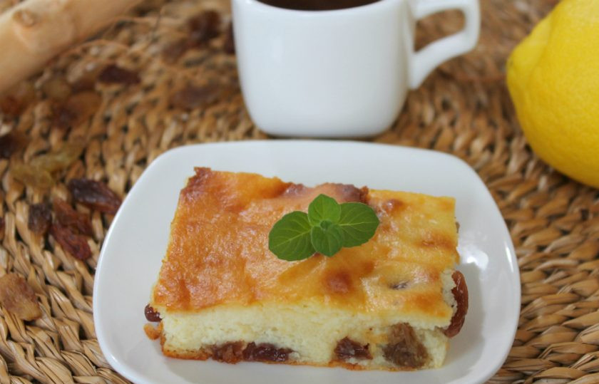 1. Этап. Запеканка с изюмом: Запеканка с изюмом готова. Угощайтесь!