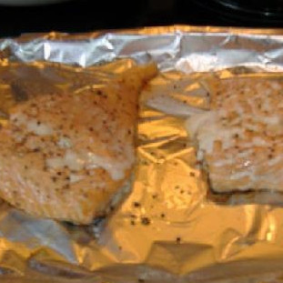 1. Этап. Кремовая паста с лососем: Готовые стейки.