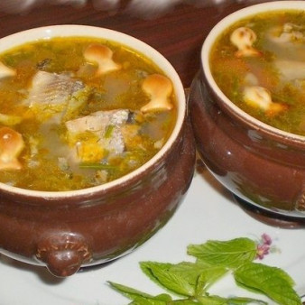 Суп из консервы сайры