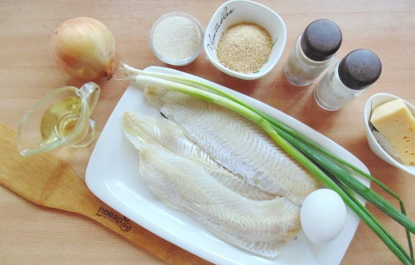 1. Этап. Зразы из судака: Подготовьте ингредиенты для приготовления рыбных зраз.