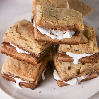 S'mores Stuffed Blondies
