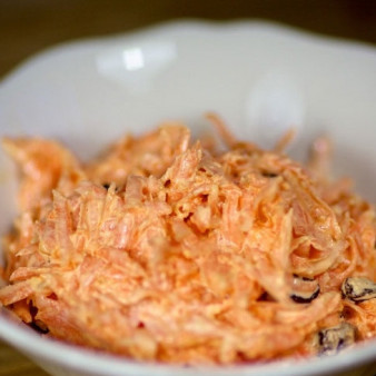 Салат с имбирем и морковью