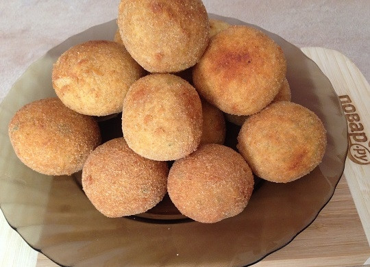 1. Этап. Аранчини из кускуса с цукини и моцареллой: 14. Вкусные и красивые аранчини готовы!