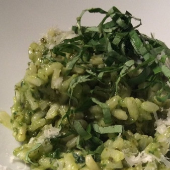 Базиликовое ризотто