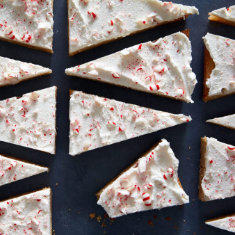 White Chocolate Peppermint Blondies