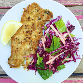 Breaded Pork Cutlets with Lemon Aioli
