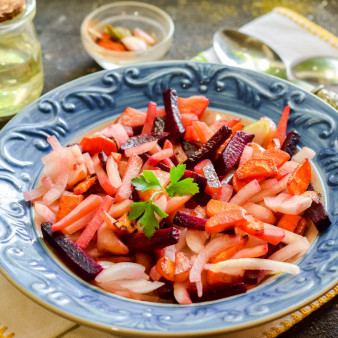 Жареный винегрет