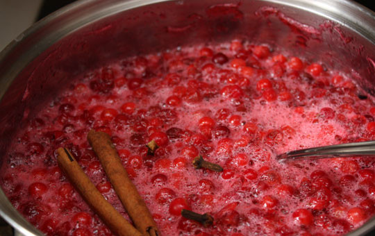 1. Этап. Брусничный ликер: 2. Заливаем бруснику водкой, добавим мед и палочки корицы. Перемешаем, храним в кастрюле под крышкой две недели. Каждый день перемешиваем и взбалтываем.