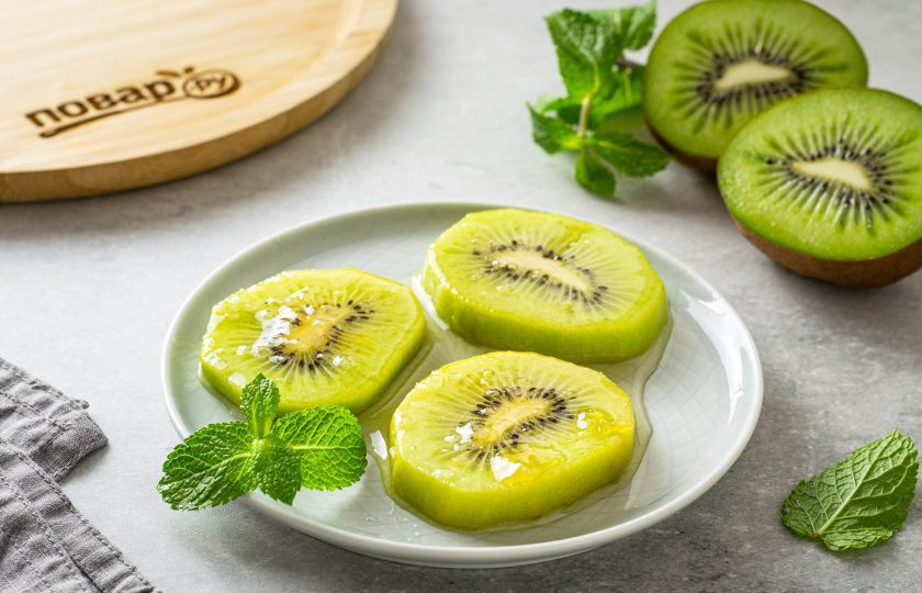 1. Этап. Киви в карамели: Приятного аппетита!