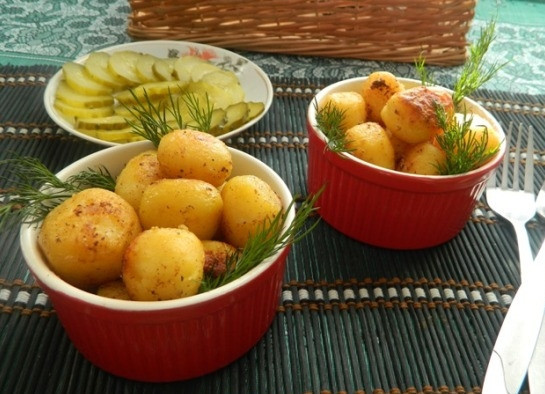 1. Этап. Картофельные рябчики: 7. Выкладываем готовые картофельные 