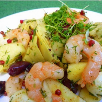 Салат с артишоками консервированными