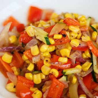 1. Этап. Летние жареные овощи: Приятного аппетита.