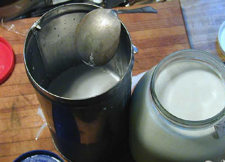 1. Этап. Самое простое сливочное мороженое: 1. Можно использовать любые сливки, однако лучшим продуктом для мороженого являются сливки, собранные вами самостоятельно.