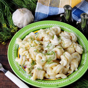 Макароны под соусом Горгонзола