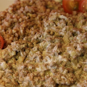 Фарш со сметаной