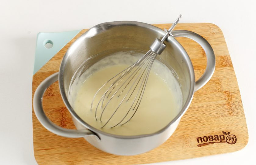 1. Этап. Паштида: Перемешайте.