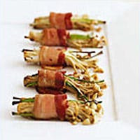 Bacon-Wrapped Enoki