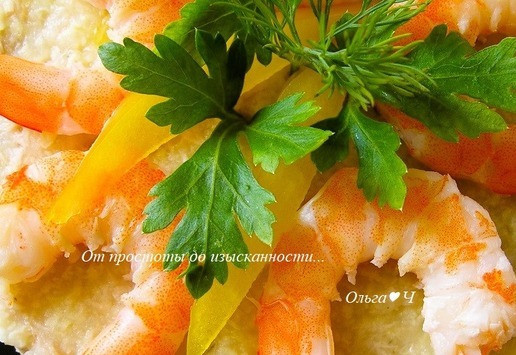 1. Этап. Пшено с тунцом и морепродуктами: Приятного аппетита!