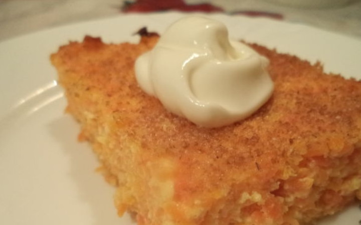 1. Этап. Манный пудинг из творога с морковью: Приятного аппетита!