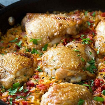 Курица с макаронами по-гречески