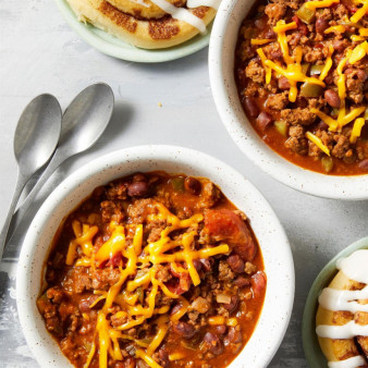 Chili and Cinnamon Rolls