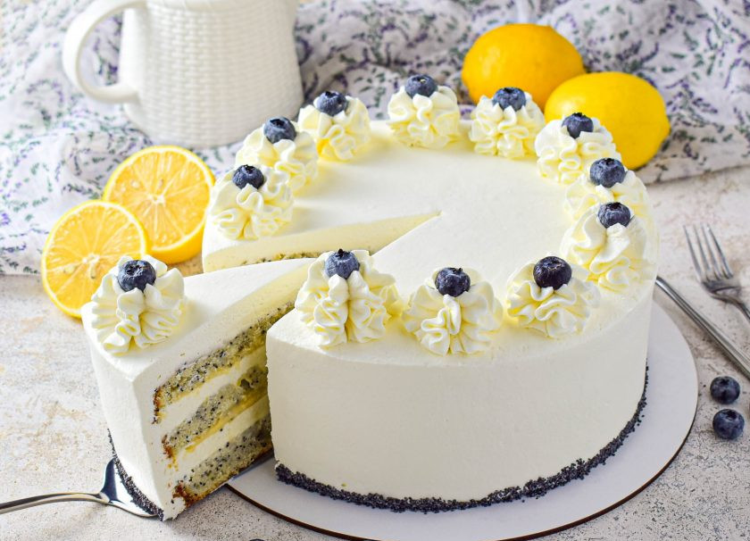 1. Этап. Лимонно-маковый торт: Вкусный и ароматный лимонно-маковый торт готов!