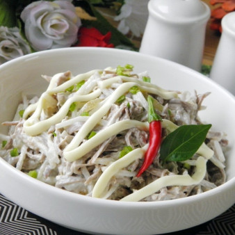 Салат Узбекистан с редькой