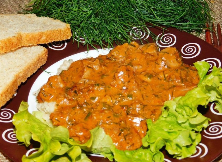 1. Этап. Куриная печень в кисло-сладком соусе: Подавайте с любым гарниром. Приятного аппетита!