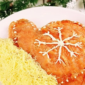 Салат Варежка Деда Мороза