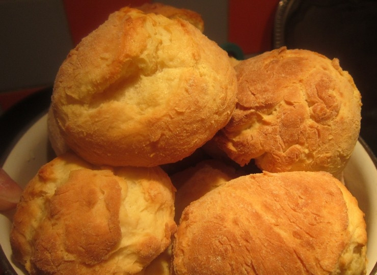 1. Этап. Булочки с творогом без дрожжей: 6. Я дала им немного постоять, 