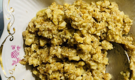 1. Этап. Хрустящие рогалики: Начинка готова