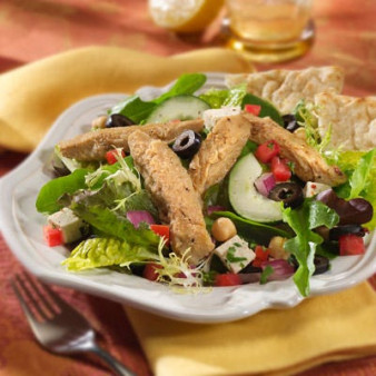 Mediterranean Sweet Spicy Salad with Greek Vinaigrette Dressing