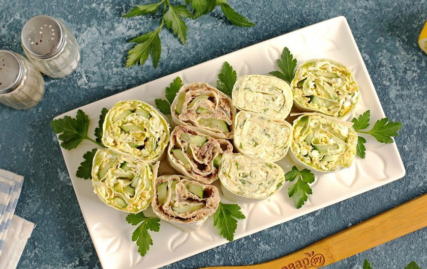 1. Этап. Диетические начинки для лаваша: Приятного аппетита!