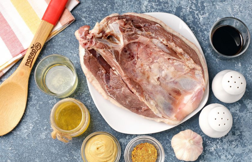 1. Этап. Гусиная грудка в духовке: Подготовьте все ингредиенты.