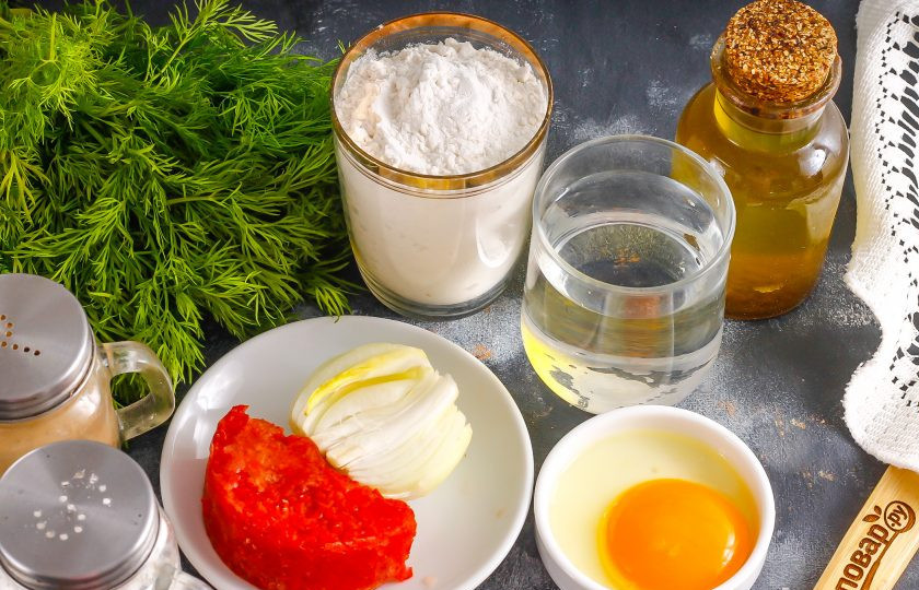 1. Этап. Пичи: Подготовьте указанные ингредиенты. Вместо пасты из болгарского перца можно использовать томатную пасту или мякоть консервированных томатов без кожуры.